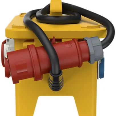 Distributeur de courant EverGum compact 40A 1×FI 5×LS 4×T23 2×T25 1×CEE16 3m 