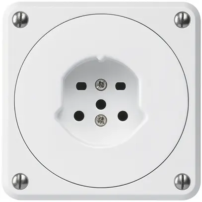 Prise ENC robusto type 15 blanc sans clapet 