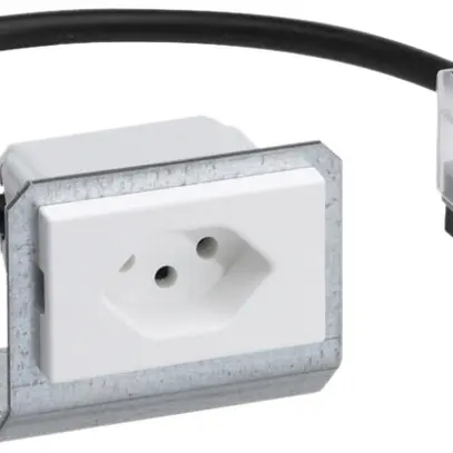 Presa INS FLF tipo 13 bianco per BK-broadway per cavo piatto Technofil 