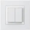 Pulsante INC kallysto.pro 2×A-R/1P bianco 