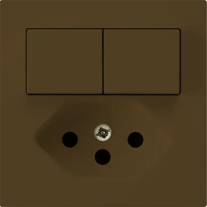 Inserto per combinazione kallysto 1/3+3/1P+T13 marrone 