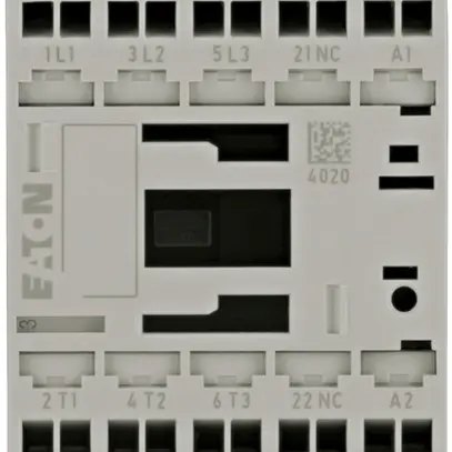 Contacteur de puissance Eaton, 3P 4kW, 1O, 24VDC, bornes Push-in 