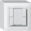 Poussoir universel AP 4×kallysto sans LED blanc 