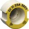 Schraubpasseinsatz DII E27 500V aus Keramik 25A nach DIN 49516 gelb 