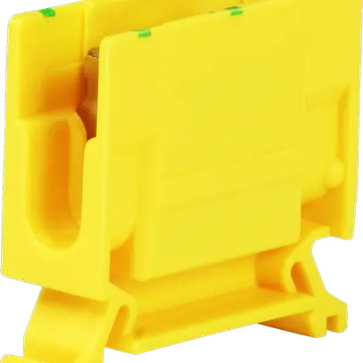 Morsetto di derivazione Woertz 4…10mm² 57A 750V vite 2×1 guida DIN 35mm ve/gi 