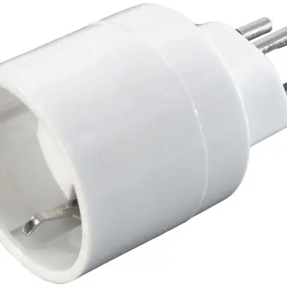 Spina d'adattazione T12/Euro-USA bianco 