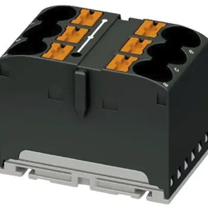 Blocco di distribuzione PX PTFIX 6X10/S-G BK 