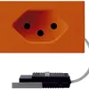 Presa INS tipo 13 FLF arancione adattatore cavo rotondo 5P L2 