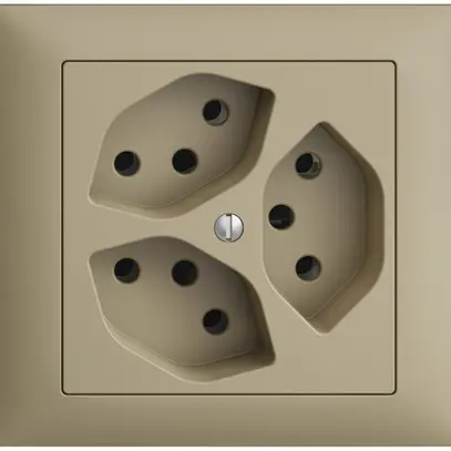 Prise INC EDIZIOdue 3×T13 FKE sand 