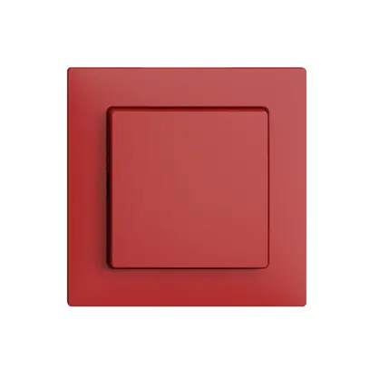 Kit di copertura EDIZIOdue interruttore/tasto 1 tasto 60×60mm rosso 