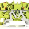 Morsetto di protezione WAGO TOPJOB-S 1.5mm² 4L verde/giallo serie 2201 