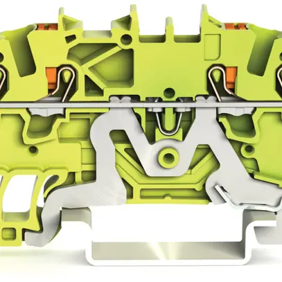 Morsetto di protezione WAGO TOPJOB-S 1.5mm² 4L verde/giallo serie 2201 