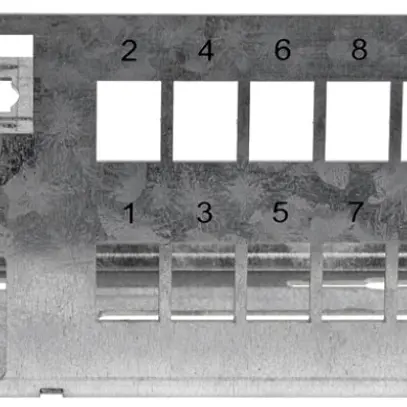Pannello patch Ceconet Economy 16-port, 1×FLF, 1×FTTH OTO oder 1×LSA-PLUS 