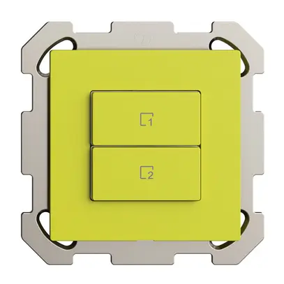 UP-Szenentaster 2 Szenen vertikal/2T Edue Wiser lemon 