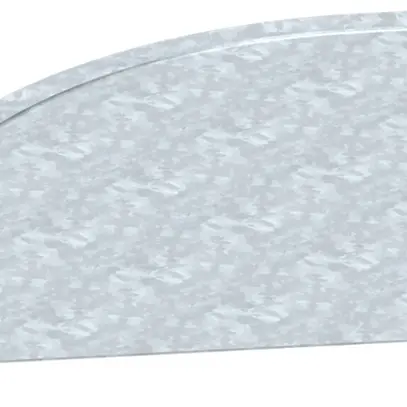 Coperchio MKS 90° l=200mm rivestito zinco-alluminio 