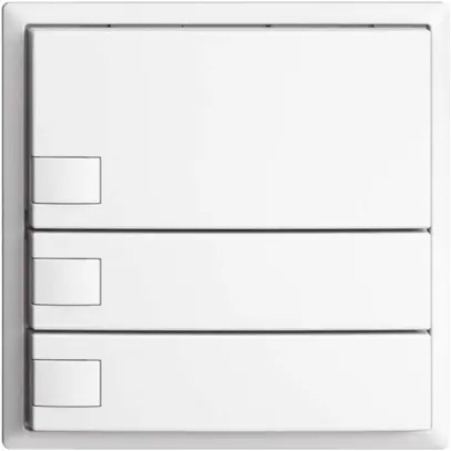 KNX-Taster RGB EDUE, 250mW, o.LED, 3×Taste, 1×Tastenb., ws 