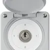 Interruttore a chiave INC robusto IP55 con copertura S0/1P grigio 