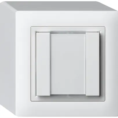 Pulsante universale AP 2×KAL senza LED bianco 