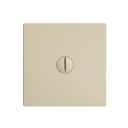 Plaque frontale EDIZIOdue vanille 60×60mm pour boîte de dérivation 1700 