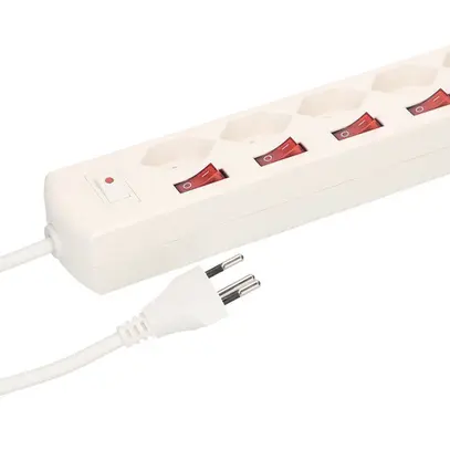 Presa multipla MAX HAURI Multi-Switch 10A 6×interrutt.5×T13 1×USB-A 2×USB-C bi 