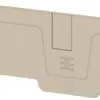 Plaque de fermeture Weidmüller série A AEP 3C 6 82.6×2.1mm, beige 