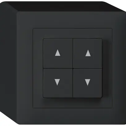 Interruttore per tappar.AP kallysto nero con 4 tasti 