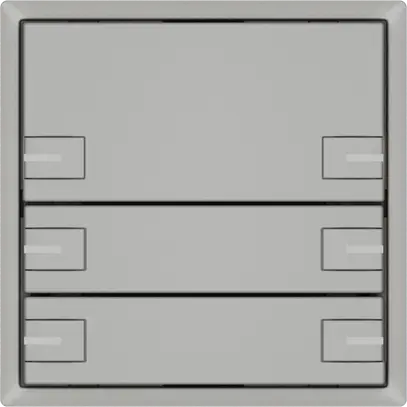 Pulsante universale EDIZIO.liv UNI SNAPFIX® c.LED RGB 3× com.2T grc 