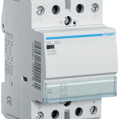 Contacteur AMD Hager ESL 12VAC 2 fermeur 63A 3UM 