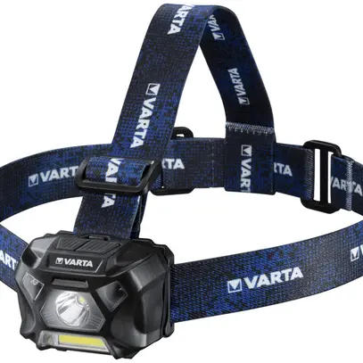 Lampada frontale LED VARTA Work Flex Motion Sensor H20, 150lm, con 3×AAA 