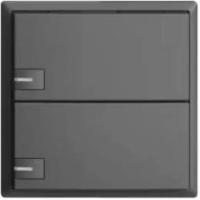 KNX-Taster RGB EDUE, 250mW, m.RGB-LED, 2×Taste, 1×Tastenb., dgu 