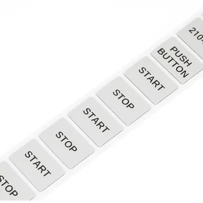 Plaquette indicatrice WAGO 210-855, 27×18mm, vierge argent, 350pcs/bobine 