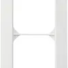 Cadre de recouvrement ENC kallysto.trend 2×1 blanc 94×154mm 