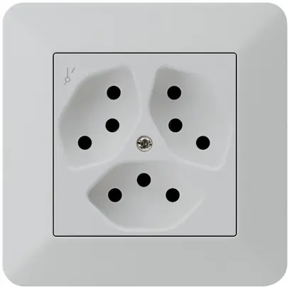 Presa INC kallysto.trend 3×T13/1S grigio chiaro 