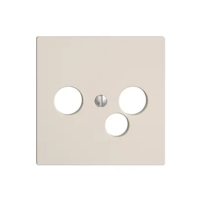 Placca frontale EDIZIOdue crema per presa di data per R/TV 