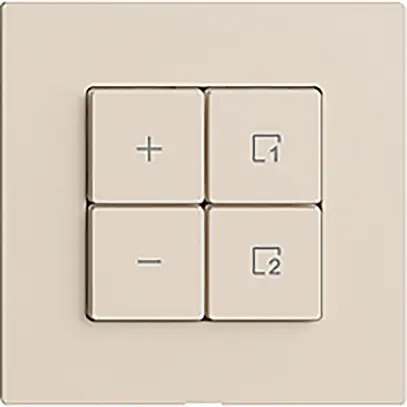 Stazione secondaria 1K/4T per dimmer scena Edue Wiser crema 