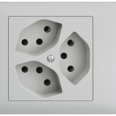 Presa INS EDIZIOdue 3×T13 grigio chiaro 3×S 45…69mm 