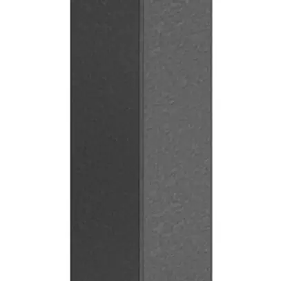 Colonna di raccordo Woertz su un lato 100×100×1000mm Ø2×68mm con flangia grigio 