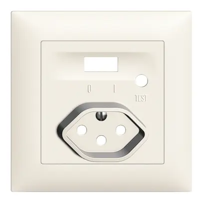 Kit frontal EDIZIOdue pour prise FI blanc 