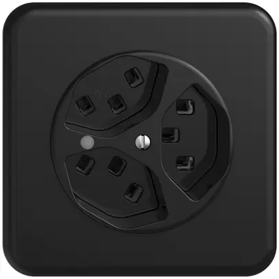 Presa INC Sdue QMI, 3×tipo 23, c.LED, c.piastra di copertura e di fissaggio, ne 