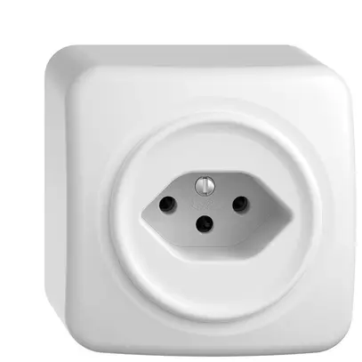 Presa AP STANDARDdue T13 bianco 