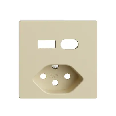 Kit di montaggio Feller EDIZIOdue per presa USB tipo A+C + tipo 13 vanille 