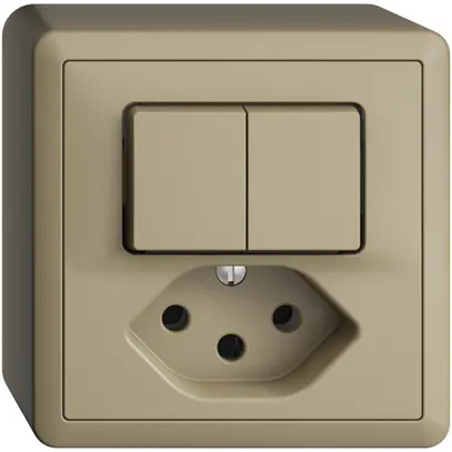 Combinazione AP 2×A-R/1P+T13 EDIZIOdue sand 