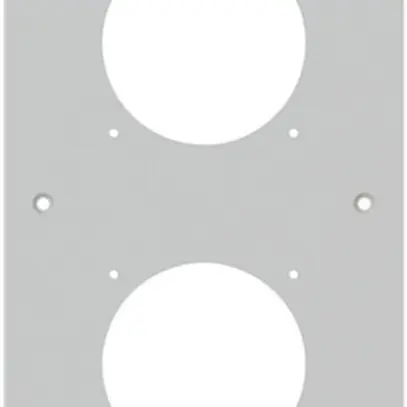 UP-Montageplatte robusto 4×1 Aluminium, grau 