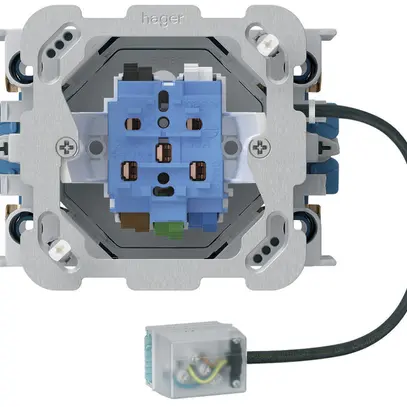 Presa INS 1×T15/25 Hager Ecobus power con scatola INS G3 