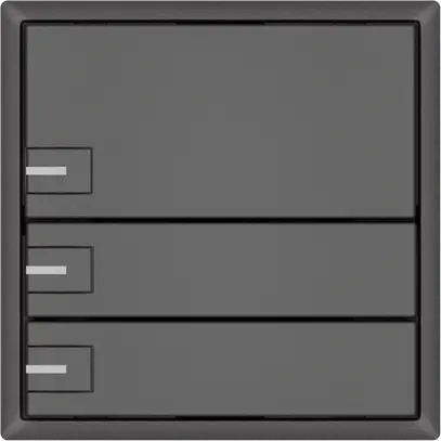 Poussoir universel EDIZIO.liv UNI SNAPFIX® 5…48V a.LED bleu 3× comm.1T grf 