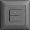 Comando per interruttore tapparelle INC 1c/2t Edue Wiser grigio scuro 