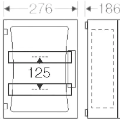 Tableau de distribution AP Hensel sans borne PE/N, 2 rangées 
