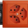 Prise INC EDIZIOdue 3×T13 orange 49…69mm 