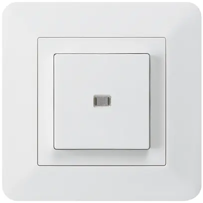 Interrupteur poussoir lumineux ENC kallysto.trend 3/2P blanc 