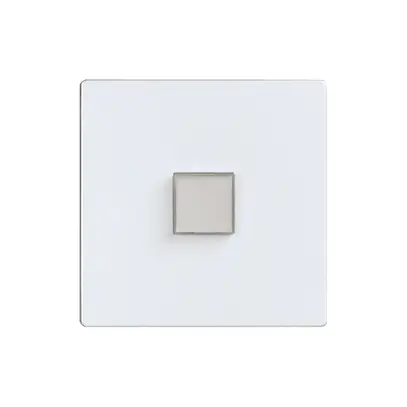 Kit de recouvr. EDIZIOdue elegance pour poussoir simple perle 